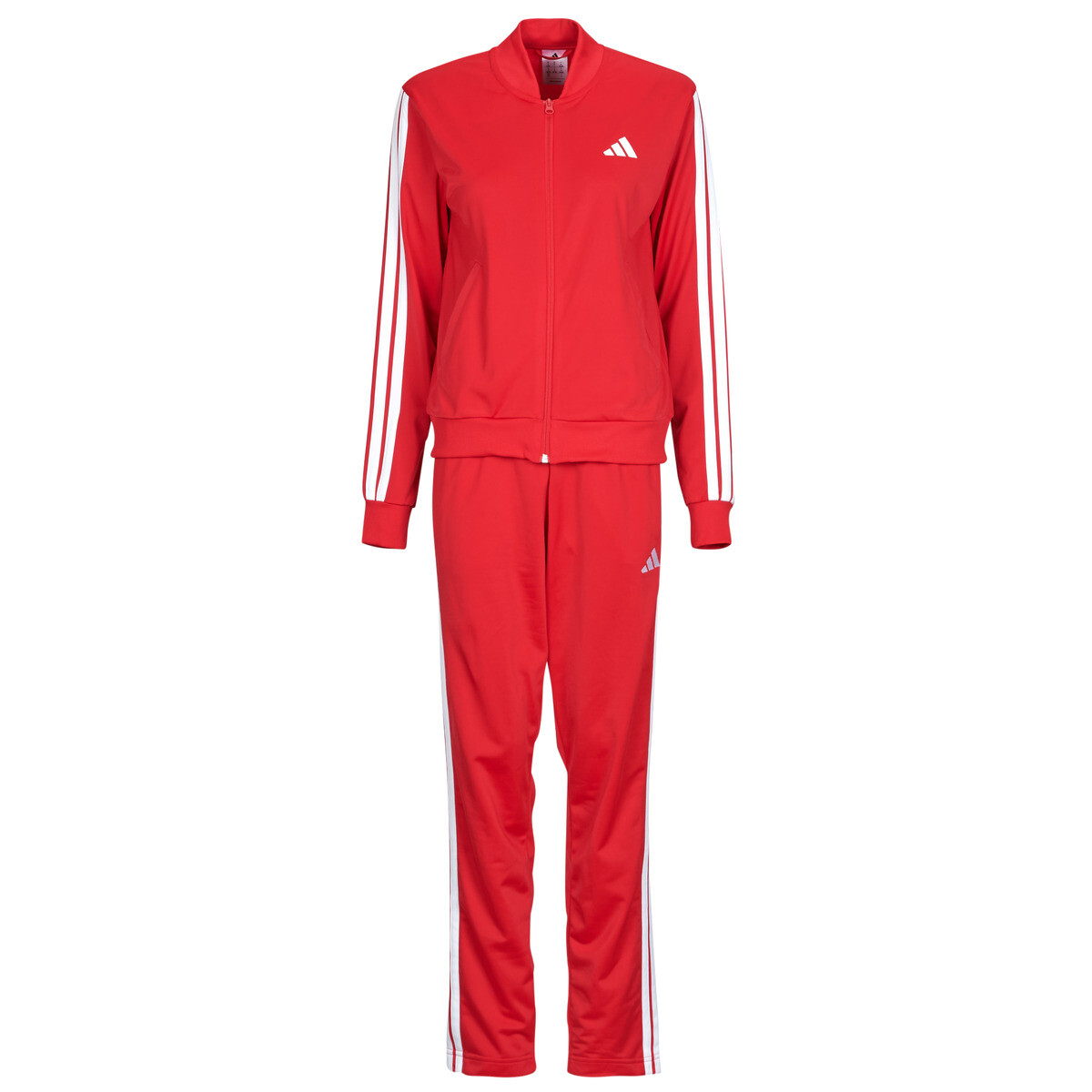 adidas  Essentials 3-Stripes Track Suit  Červená