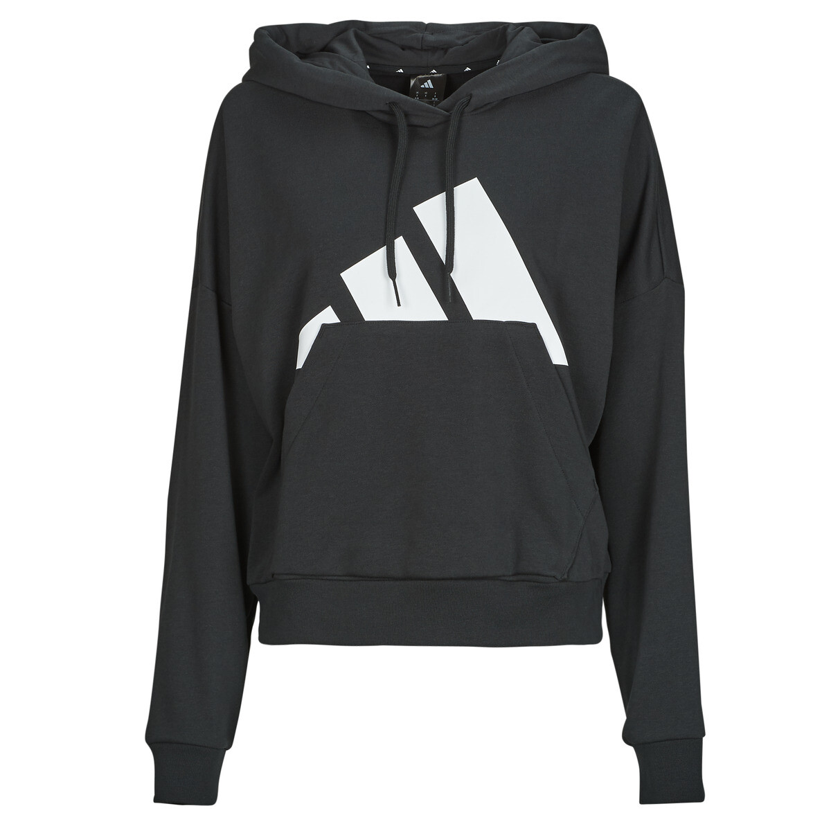 adidas  Essentials Big Logo French Terry Loose Hoodie  Černá