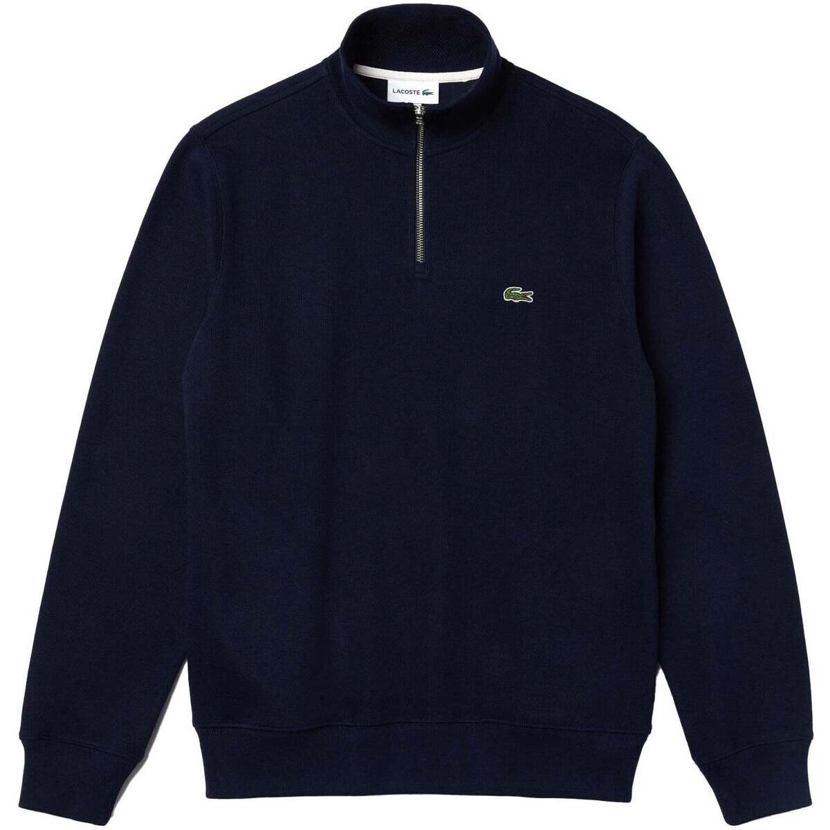 Lacoste  Zip-Up High Neck Interlock Sweatshirt Navy Blue  Modrá