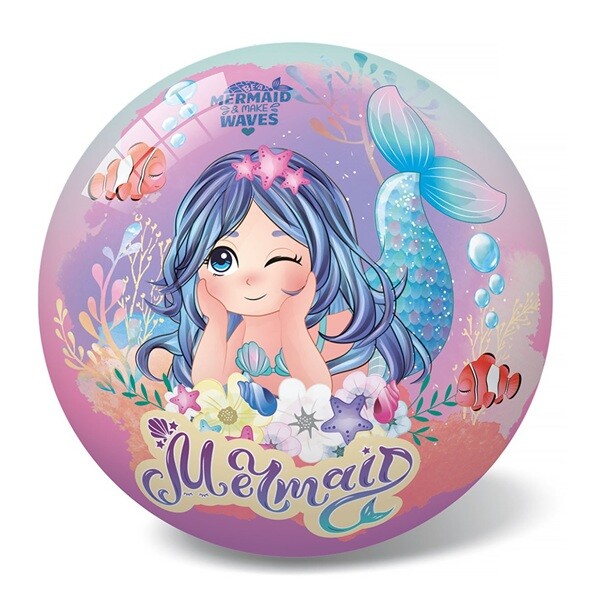 Gumový míč 23 cm - Mořská panna