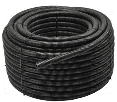 Trubka ohebná instalační RKGS 32/25mm flexibilní samozhášivá 750N PVC UV černá 25m