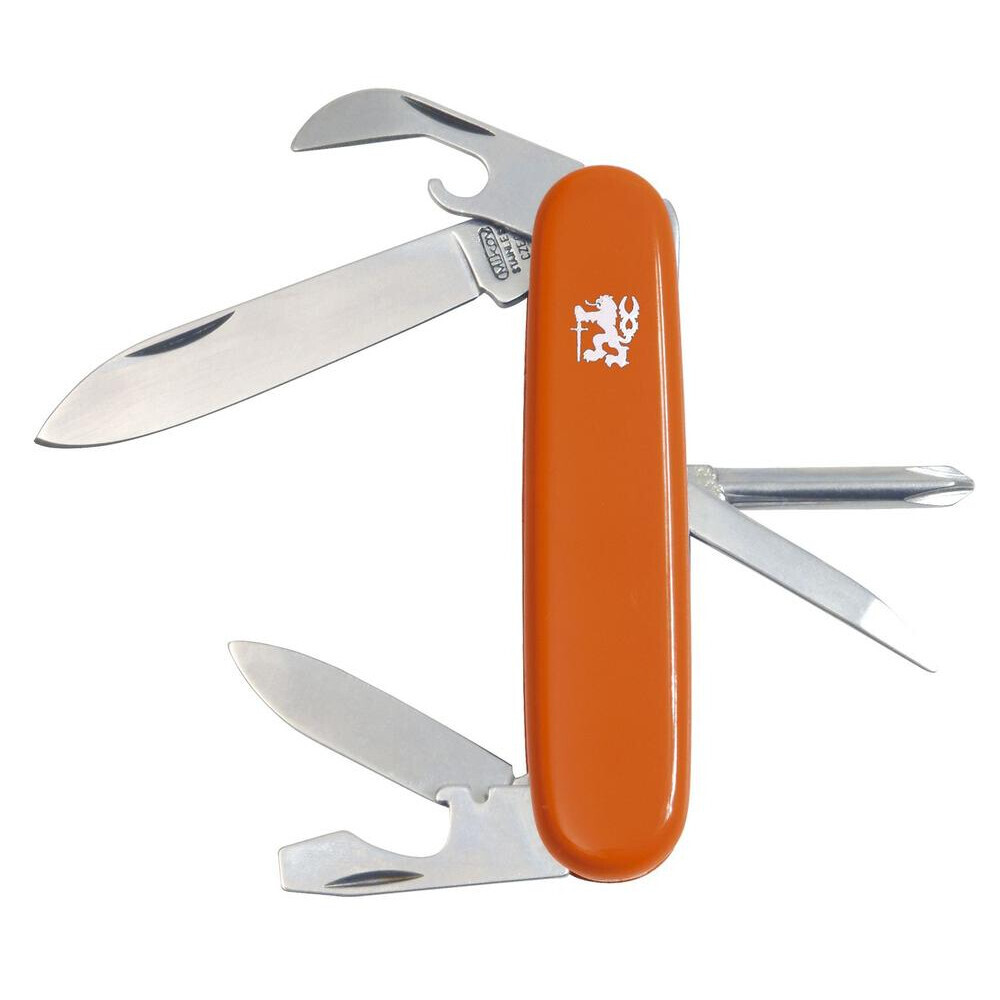 Kapesní zavírací nůž Mikov 100-NH-6B - oranžový-stříbrný