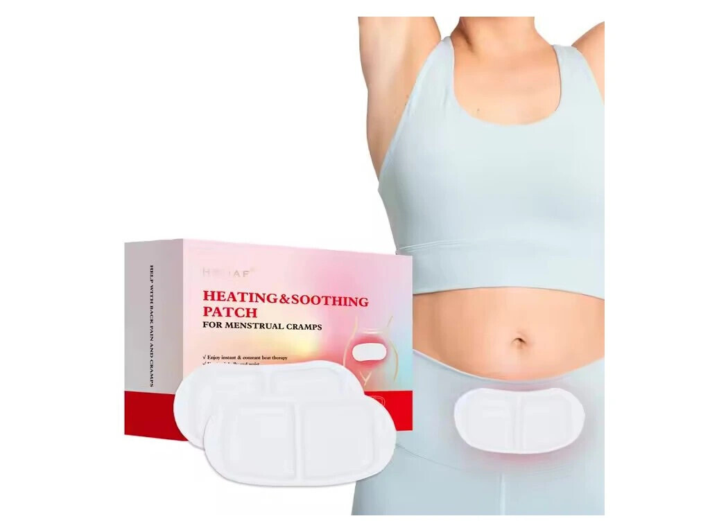 Hřejivá a zklidňující náplast na menstruační křeče 7 ks - bílá