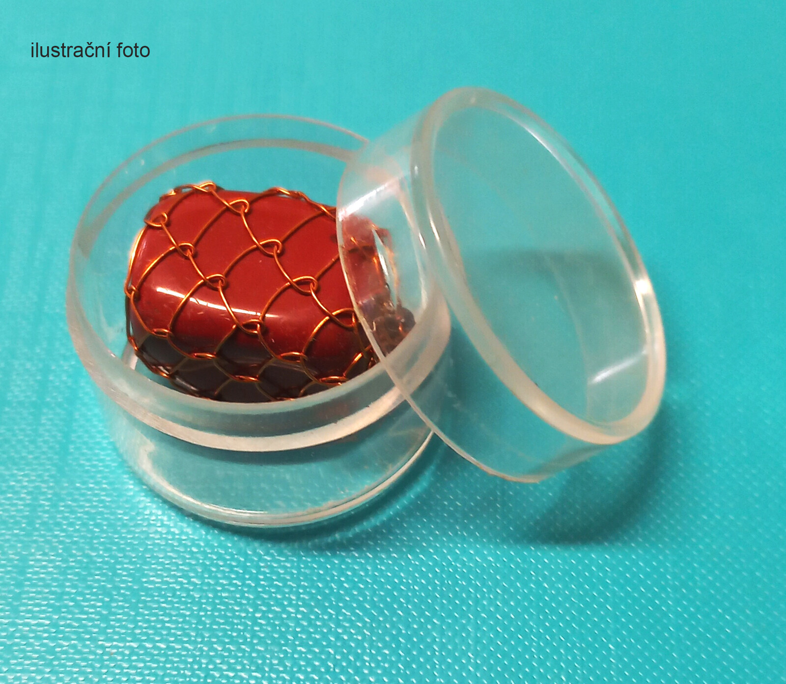 Krabička plastová kruhová 3 cm - průhledná