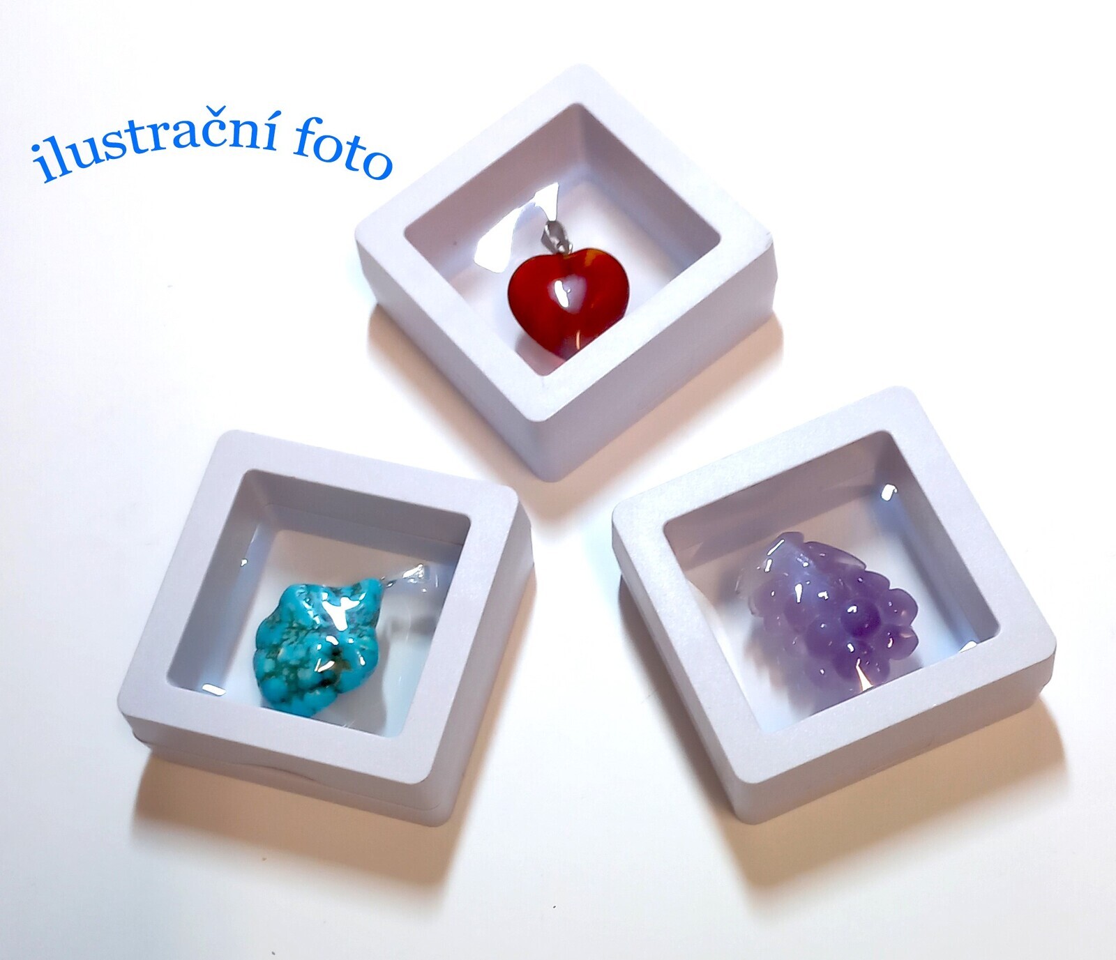 Plastová krabička s pružnou fólií S - bílá-průhledná