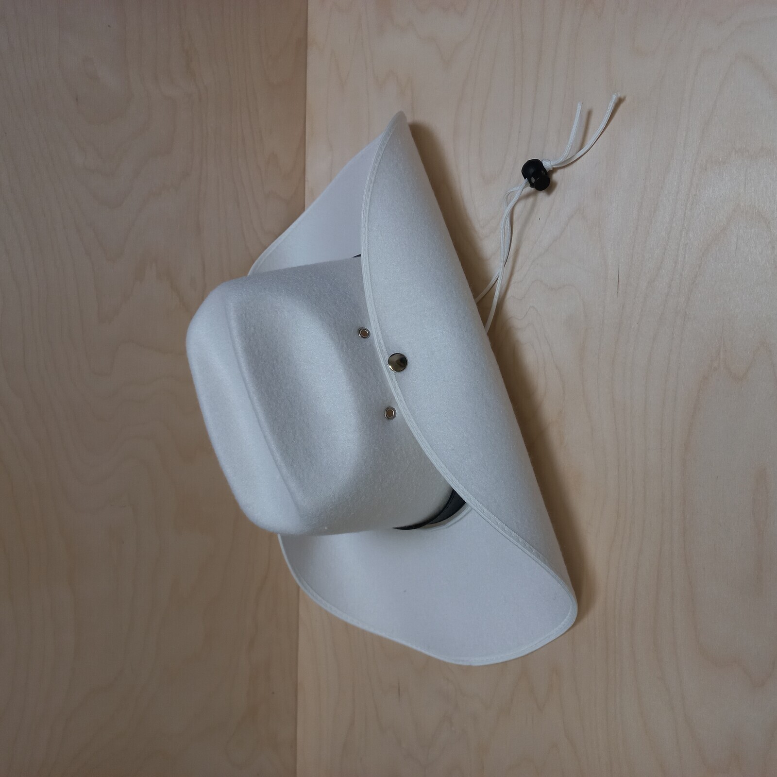 Westernový klobouk z umělého filcu - bílý, 57