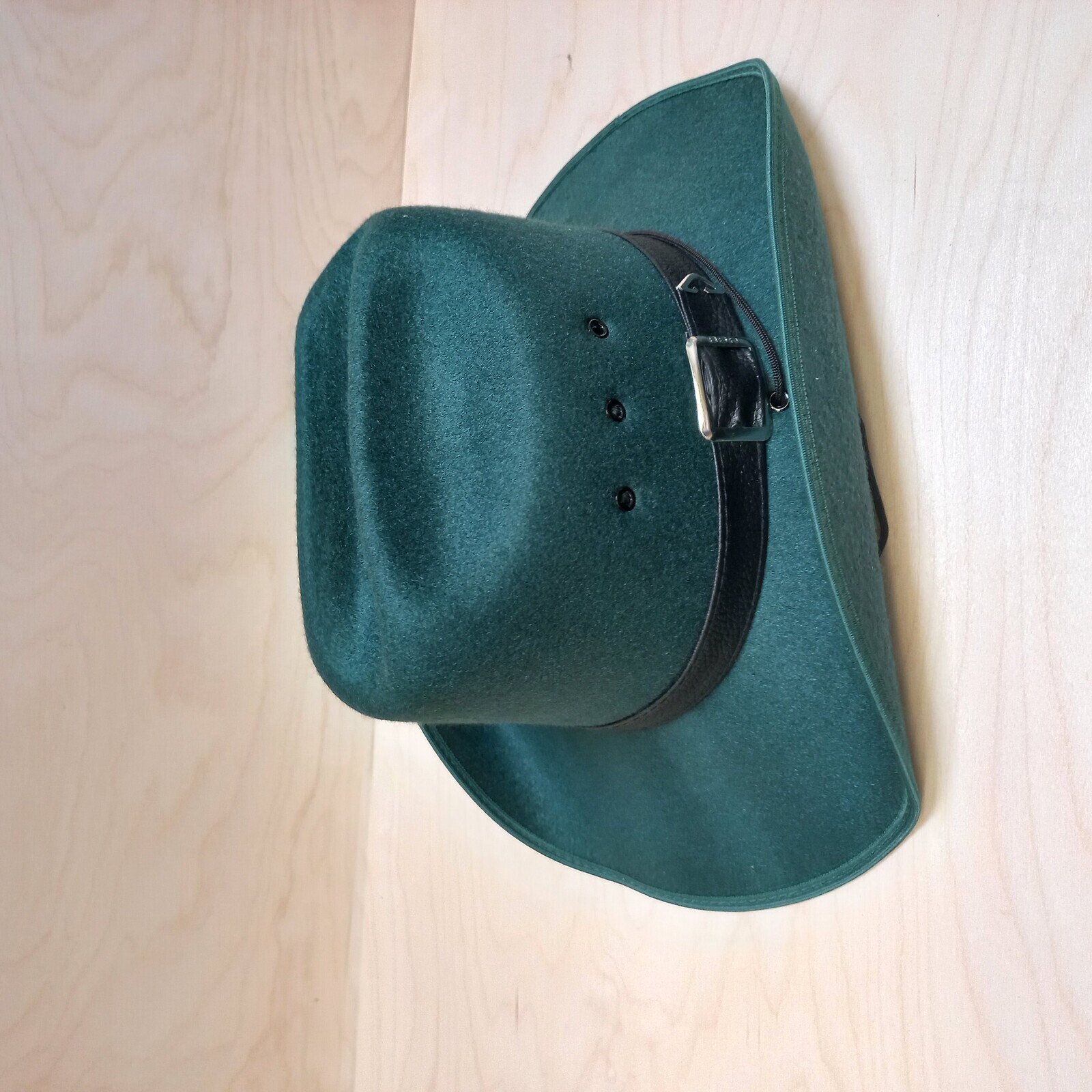 Westernový klobouk z umělého filcu - zelený, 52