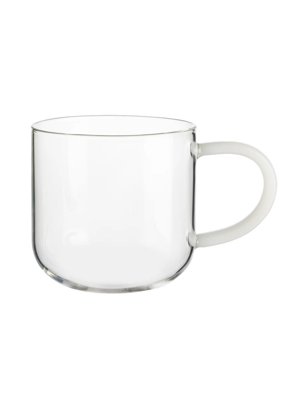 Skleněný hrnek s uchem 400 ml COPPA GLASS ASA Selection - bílý