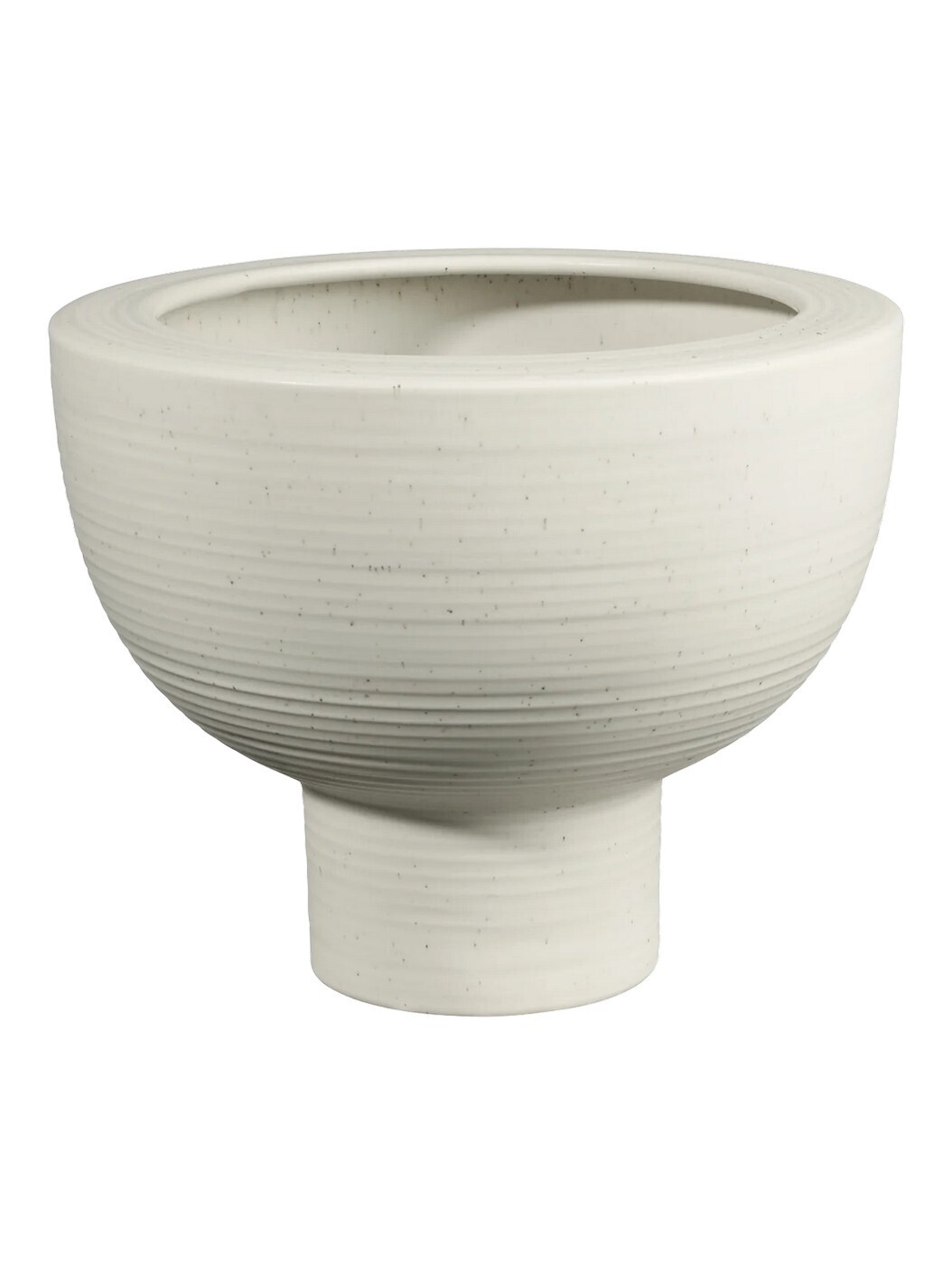 Kameninový květinář výška 20 cm MIDORO ASA Selection - bílý