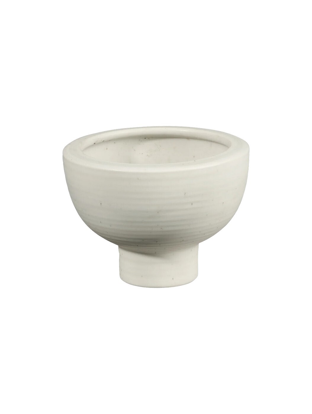 Kameninový květinář výška 10 cm MIDORO ASA Selection - bílý