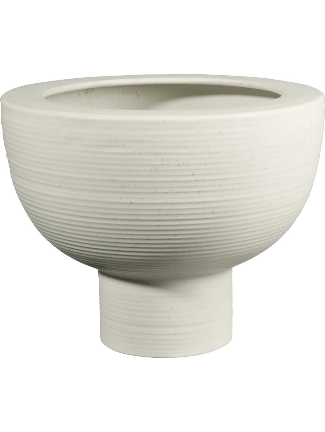 Kameninový květinář výška 24 cm MIDORO ASA Selection - bílý