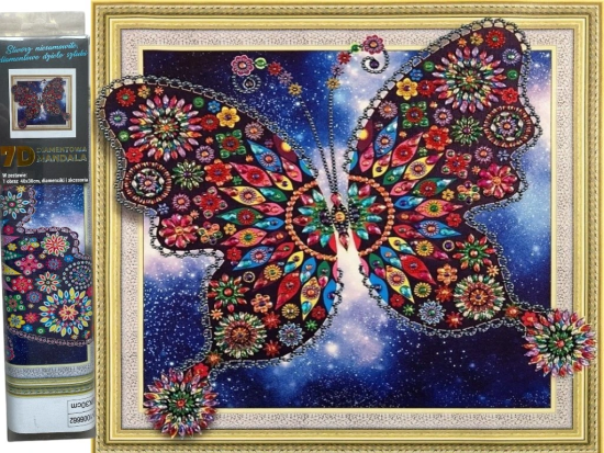 Norimpex Diamantový obrázek 7D - Motýl - 30 x 40 cm - 1006662