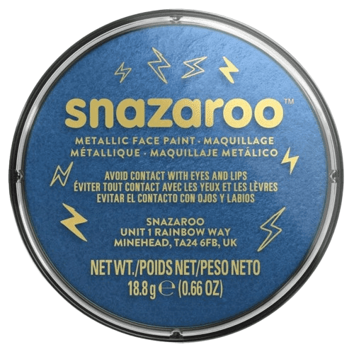 Snazaroo Barva na obličej Snazaroo - modrá metalická - 18 ml - 1118331
