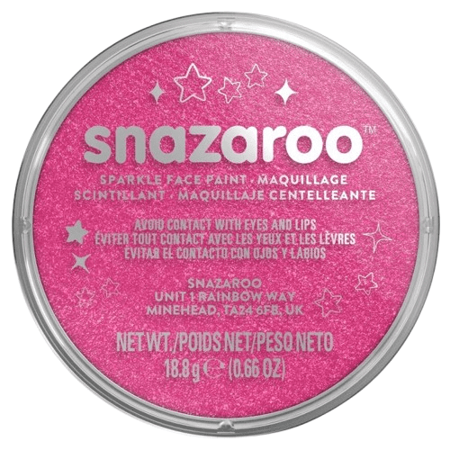 Snazaroo Barva na obličej Snazaroo - třpytivá růžová - 18 ml - 1118581