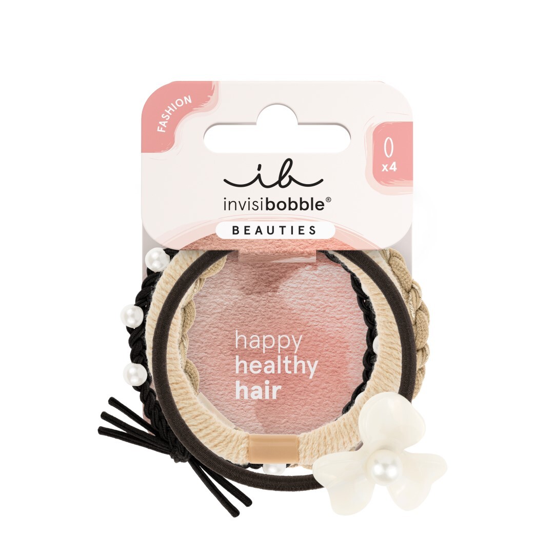 Invisibobble Gumička do vlasů Beauties Flower Pearl 4 ks