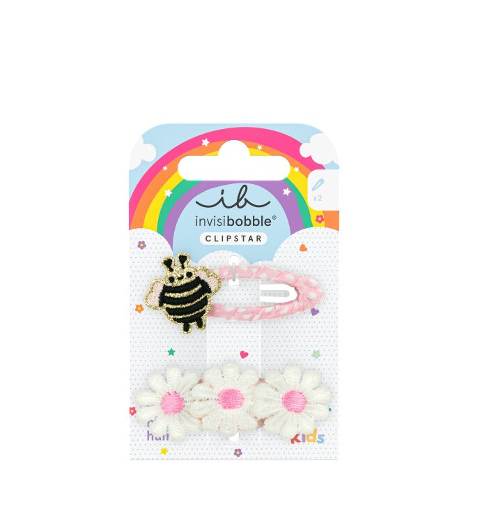 Invisibobble Sponka do vlasů Snap Clip Kids Happy Spring Bee 2 ks
