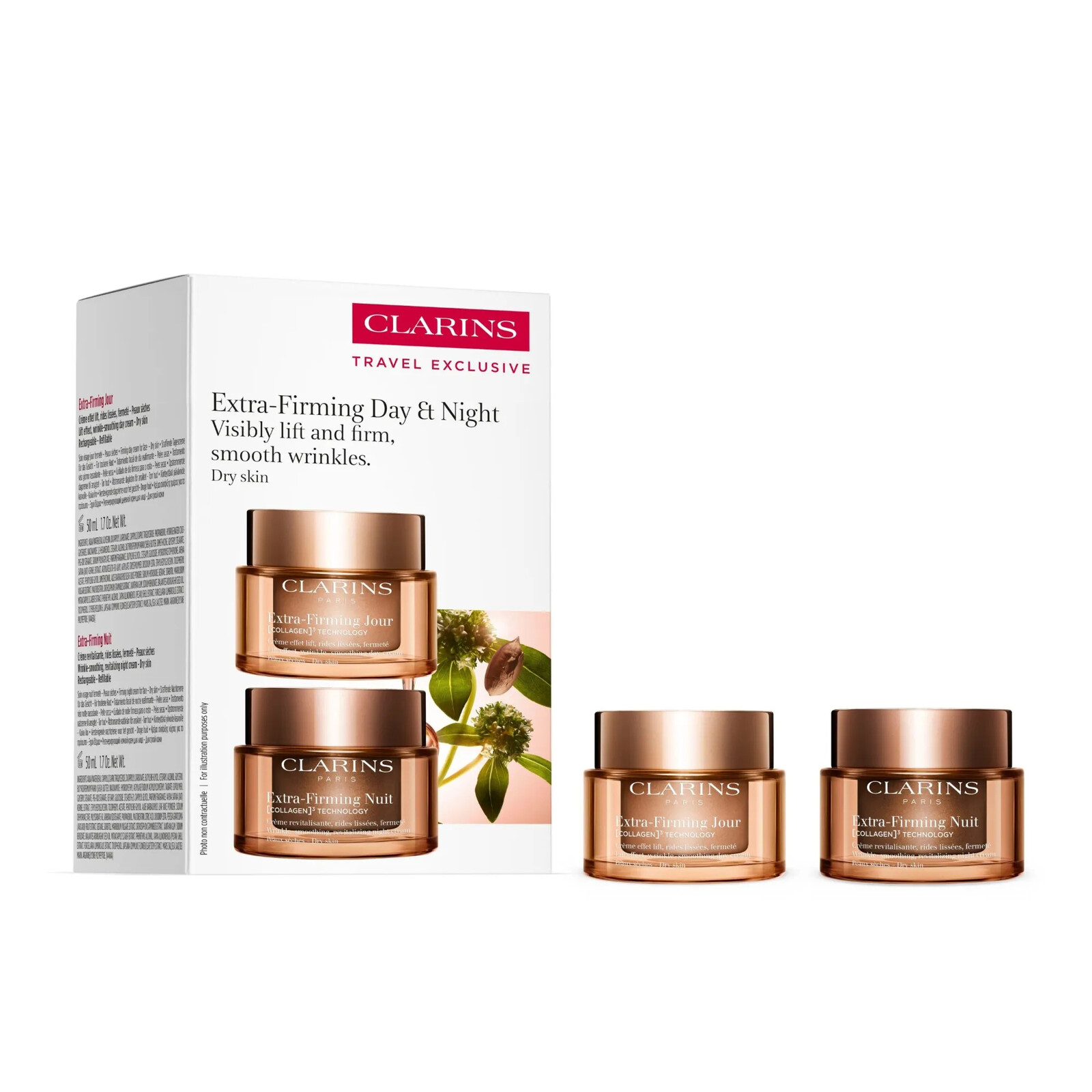 Clarins Dárková sada pleťové péče Extra-Firming Day & Night