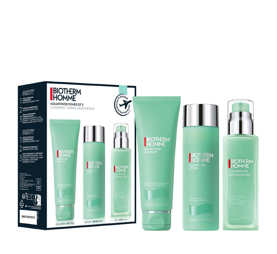 Biotherm Dárková sada Aquapower Hydrating Set Trio