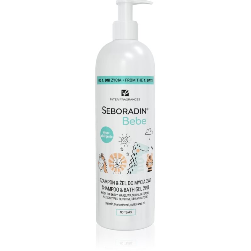 Seboradin Bebe sprchový gel a šampon 2 v 1 pro děti od narození 500 ml
