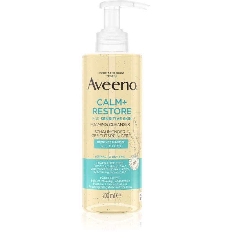 Aveeno Calm + Restore čisticí pěna na obličej 200 ml
