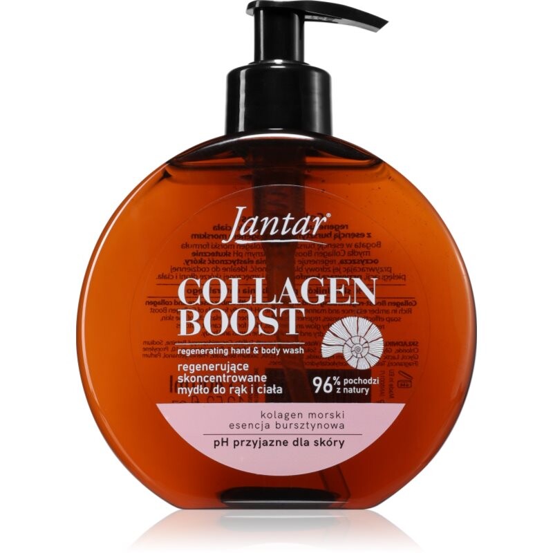 Farmona Jantar Collagen Boost regenerační sprchový gel na ruce a tělo 400 ml