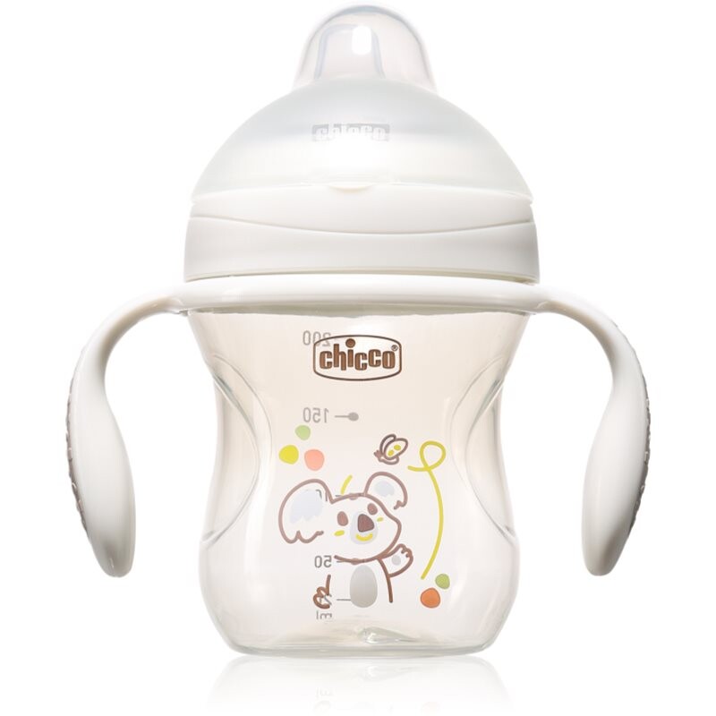 Chicco Transition Cup 4m+ tréninkový hrnek s držadly Grey 200 ml