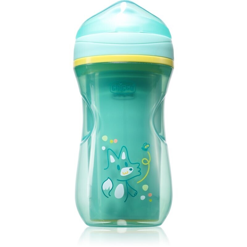 Chicco Active Cup Teal tréninkový hrnek 14m+ 266 ml