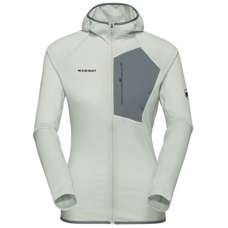 Mammut Dámská bunda Mammut Aenergy Light ML s kapucí Silver sage