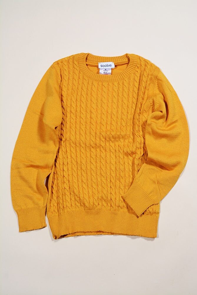 svetr dětský, Sobe, 15KECKZK445, žlutá - 98 | 3roky
