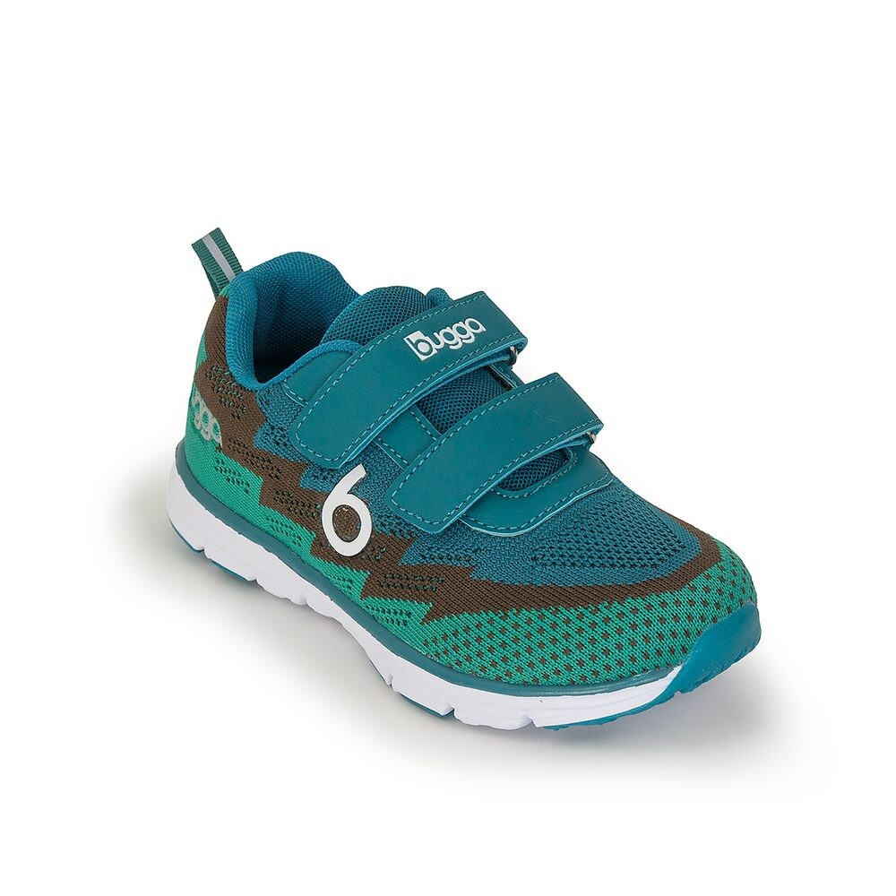 Chlapecké lehké sportovní tenisky BUGGA HONE Blue/Brown/Green Bugga - 27