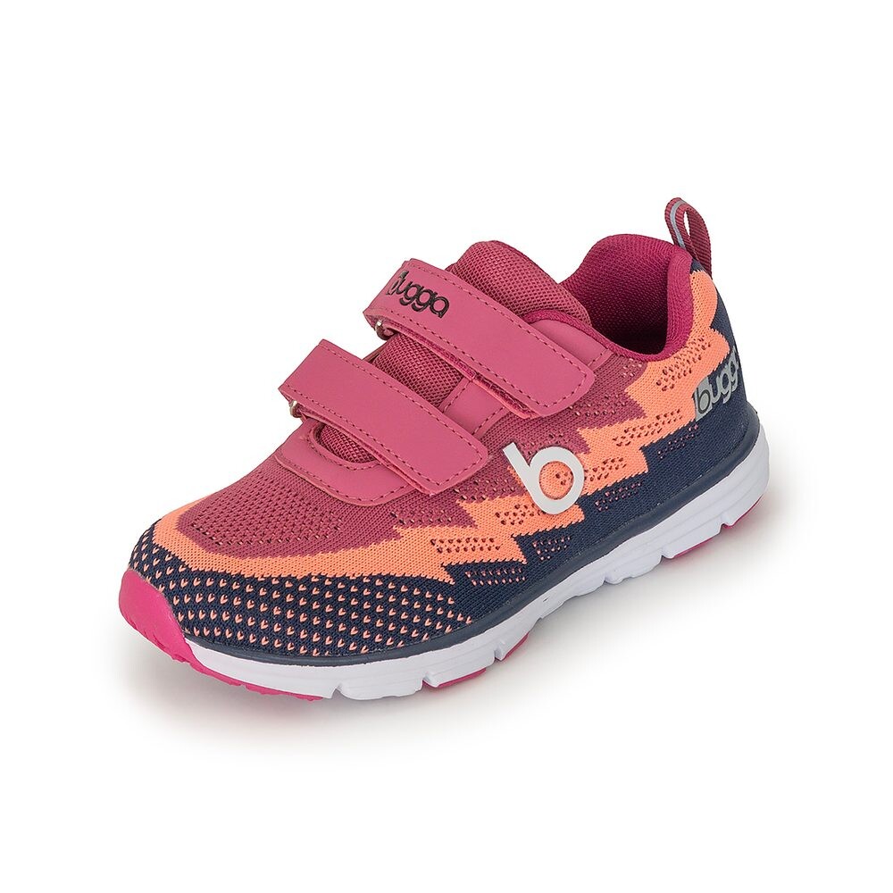Dívčí lehké sportovní tenisky BUGGA HONE Purple/Orange/Dark Blue - 27