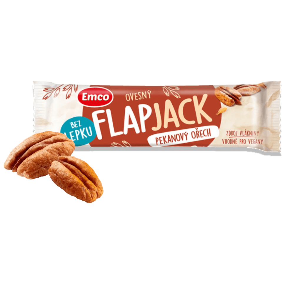 Tyčinka Emco Flapjack pekanový ořech 45 g