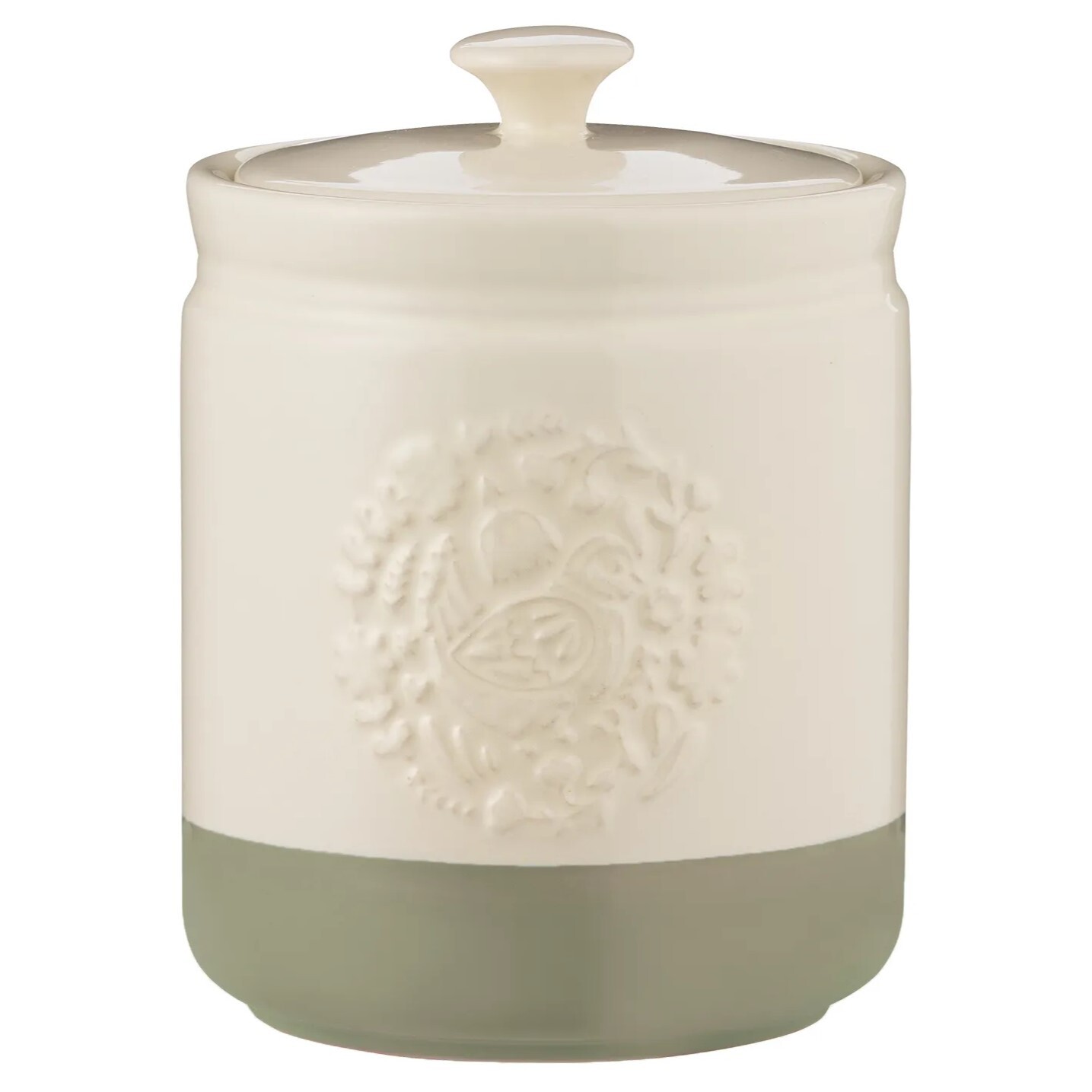 Dóza na potraviny HOME TO ROOST 1,5 l, krémová / zelená, kamenina, Mason Cash