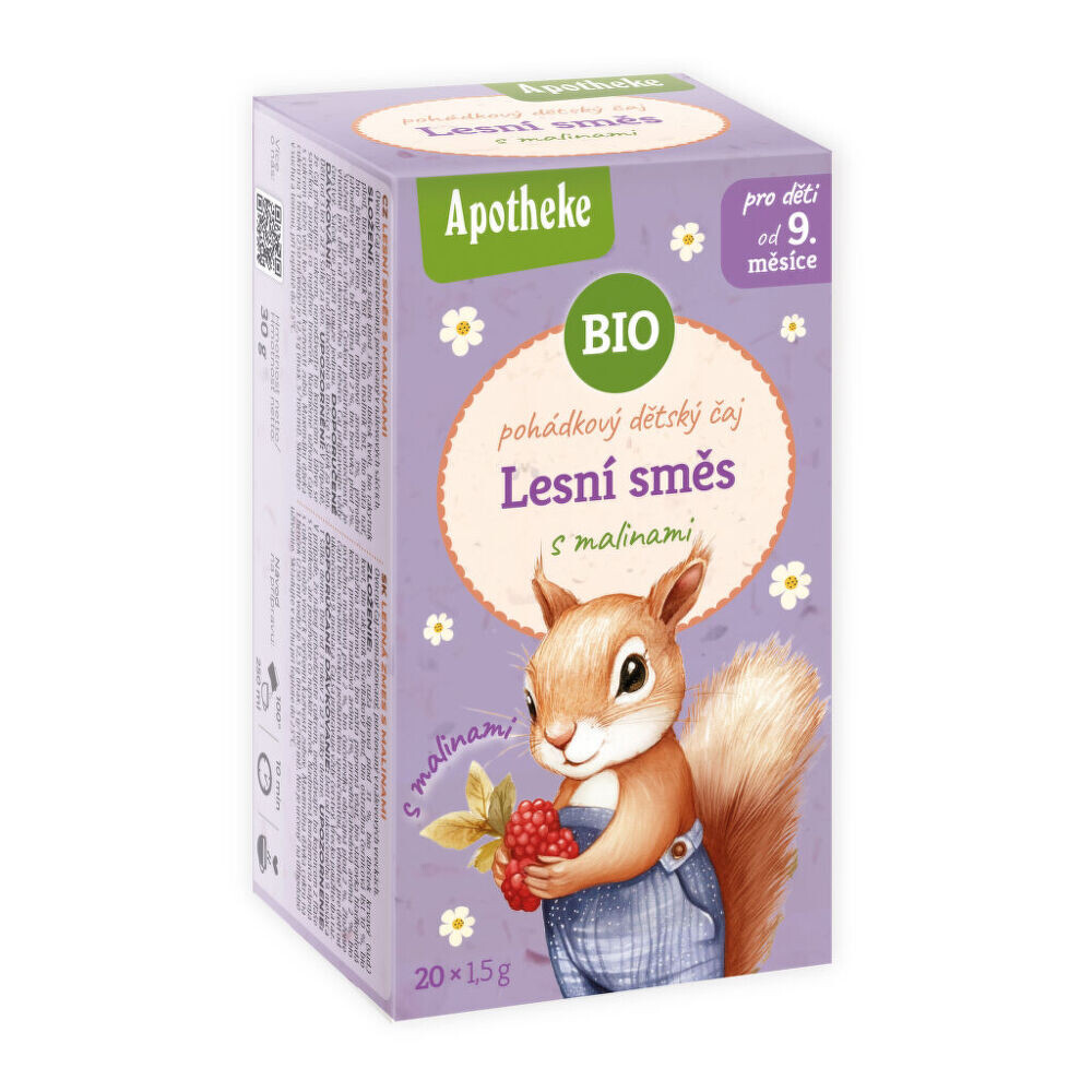 Čaj dětský Lesní směs s malinou 20 sáčků 30 g BIO   MEDIATE