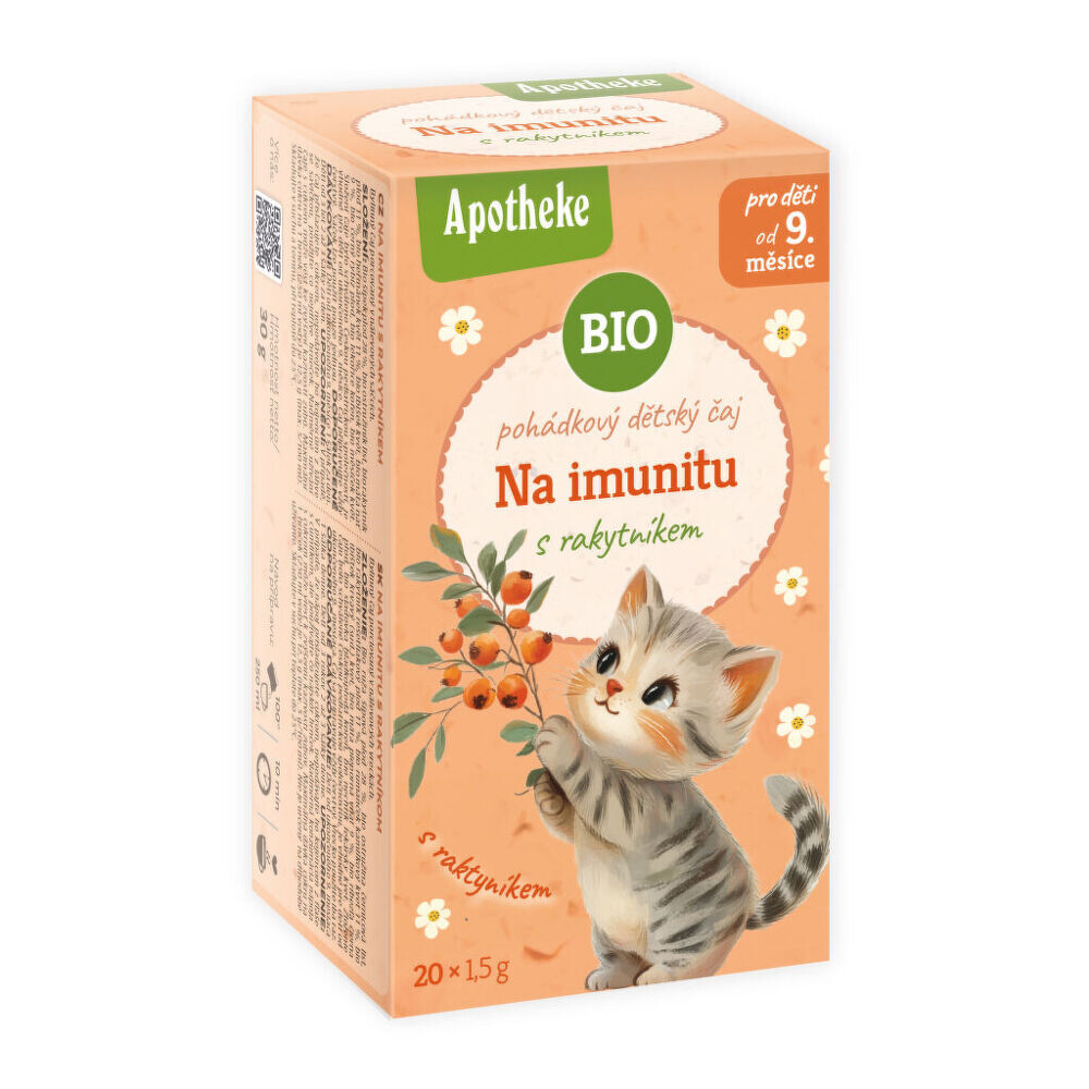 Čaj dětský Na imunitu s rakytníkem 20 sáčků 30 g BIO MEDIATE