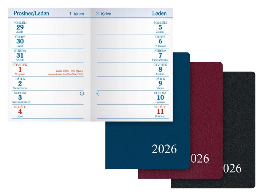 MFP 7781425 Diář 2026 T101/PVC týdenní