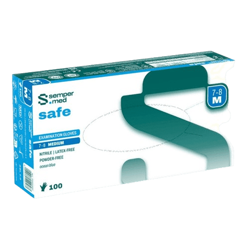 Rukavice vyš.Sempermed Nitril nepudr.M/100ks