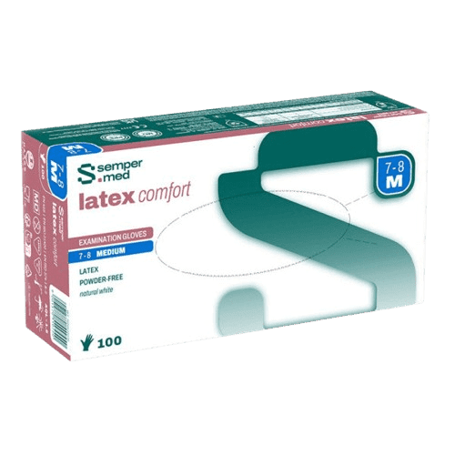Rukavice vyš.Sempermed LatexComfort nepudr.M/100ks