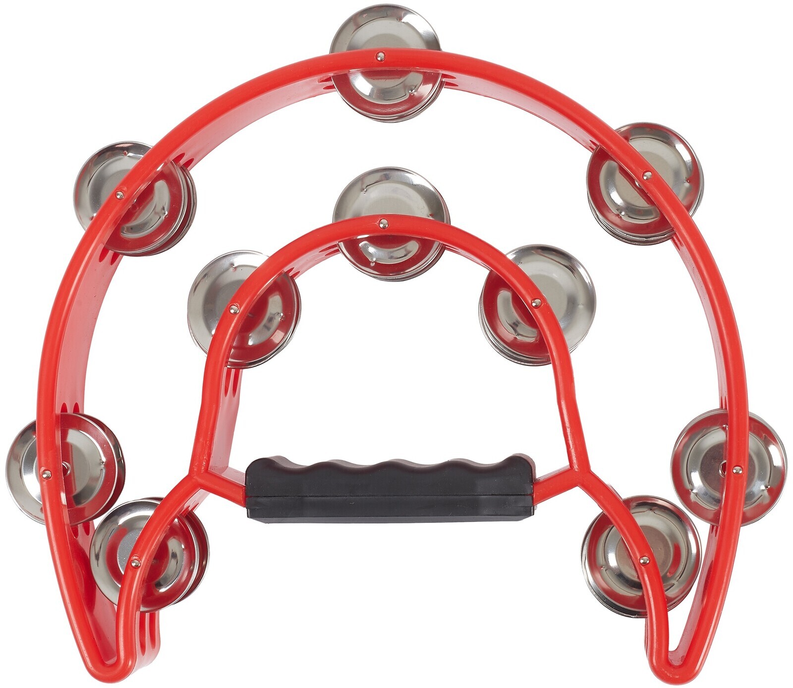 Cega Double Row Tambourine Red
