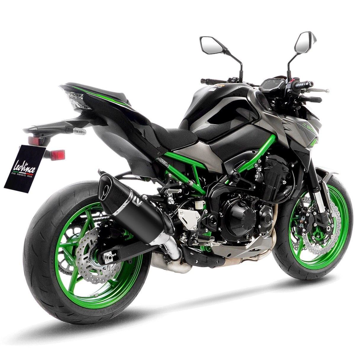 LeoVince LV-14 R Black Edition Slip-on Kawasaki Z900 (20-24)