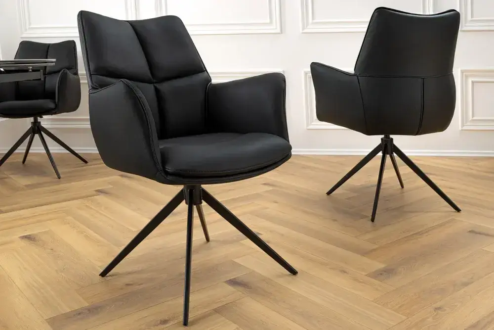 Otočné jídelní křeslo GYES kůže Dekorhome - POSLEDNÍ KUS