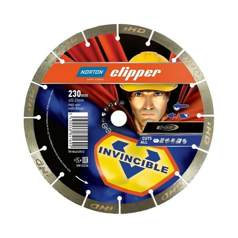 Kotouč řezný DIA Norton Invincible 230×22,23 mm