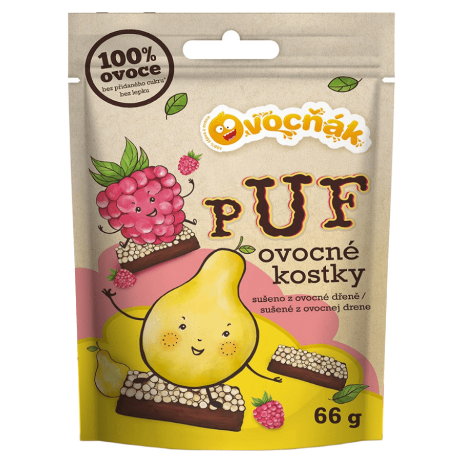 OVOCŇÁK Ovocné puf kostky mix chutí 66 g