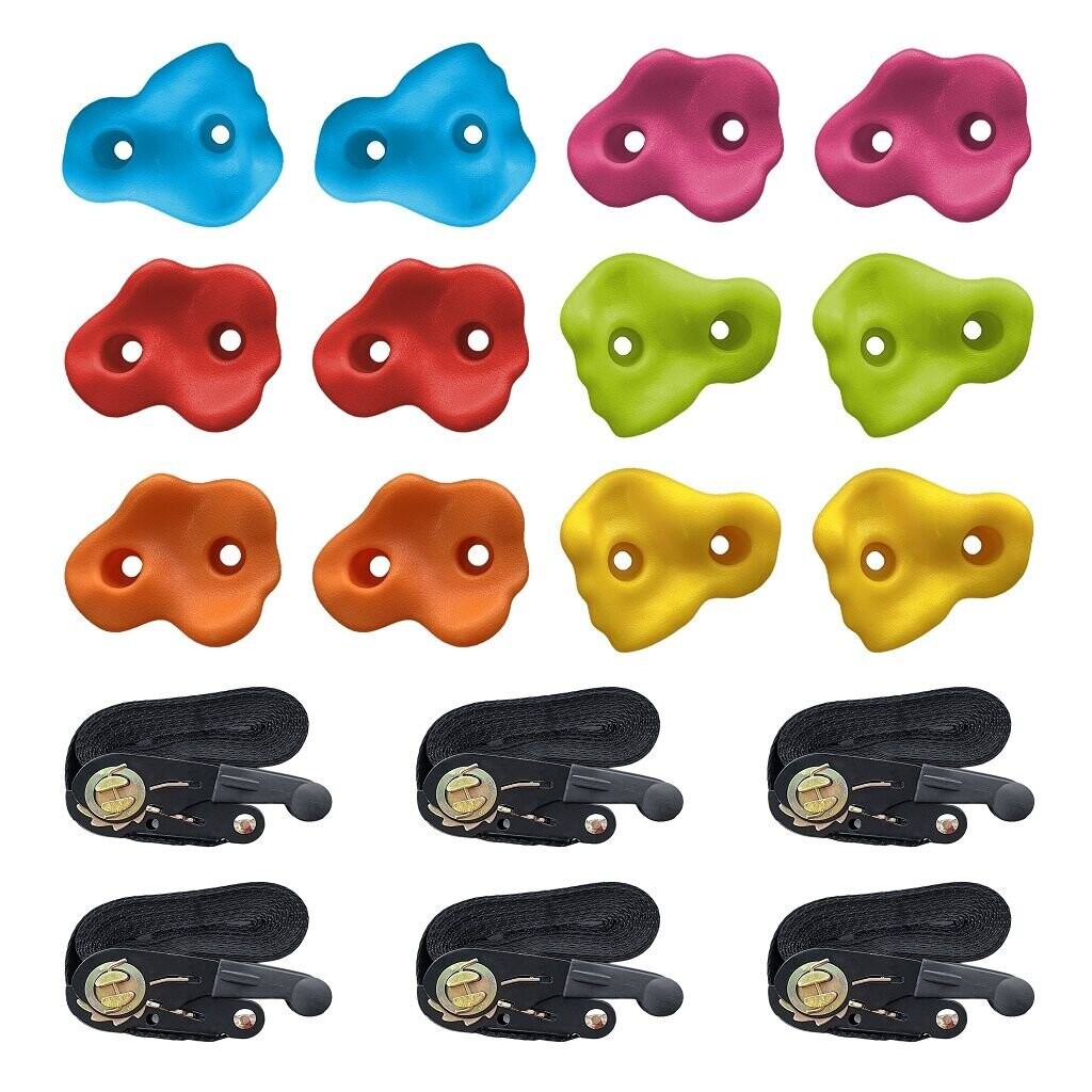 Chyty lezecké dětské 12ks s kurty