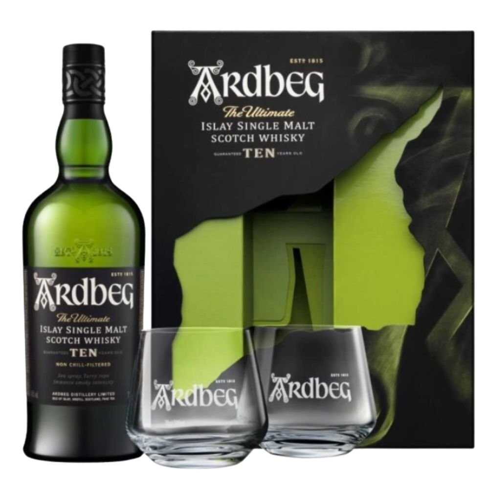 Ardbeg 10y 0,7l 46% + 2x sklo GB