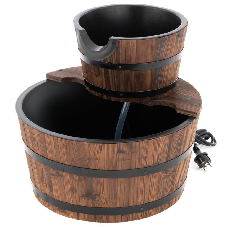 Garthen 633 Zahradní kašna - fontána se dvěma dřevěnými vědry