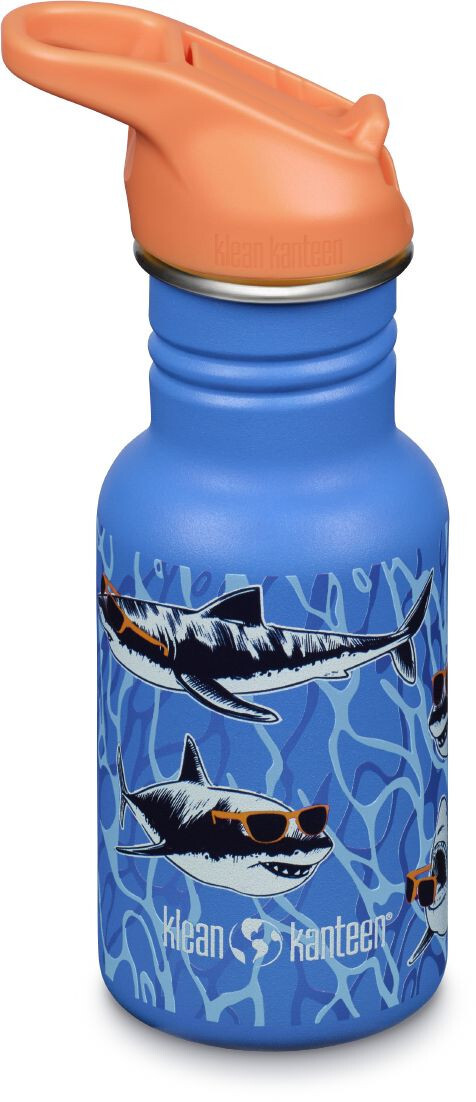 Dětská nerezová lahev Klean Kanteen Kid Classic Narrow 12oz - Sharks in Shades 355 ml