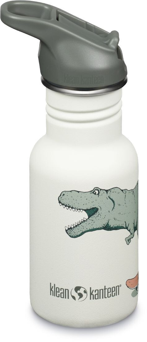 Dětská nerezová lahev Klean Kanteen Kid Classic Narrow 12oz - Dino Skate 355 ml