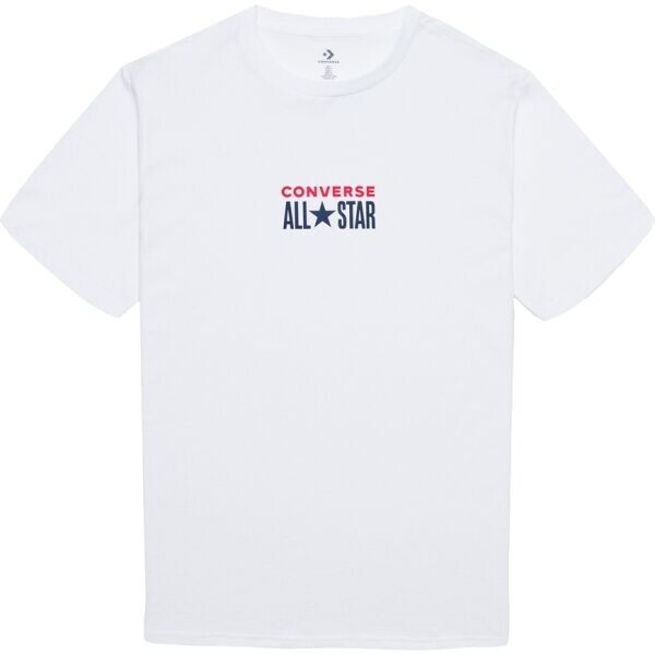 Converse CTAS TAG TEE Pánské tričko, bílá, velikost