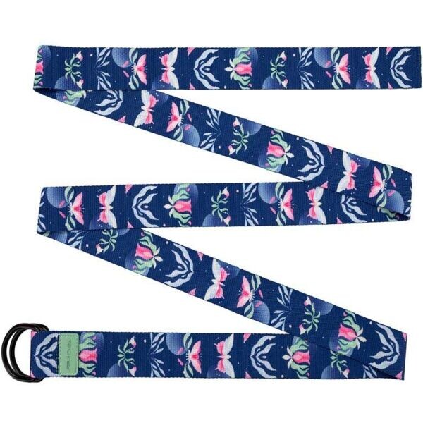 Spokey THE BLOOM BELT Pás na cvičení jógy, tmavě modrá, velikost
